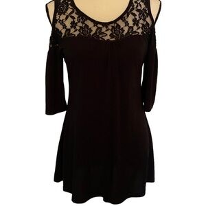 Bellini size S gold shoulder top